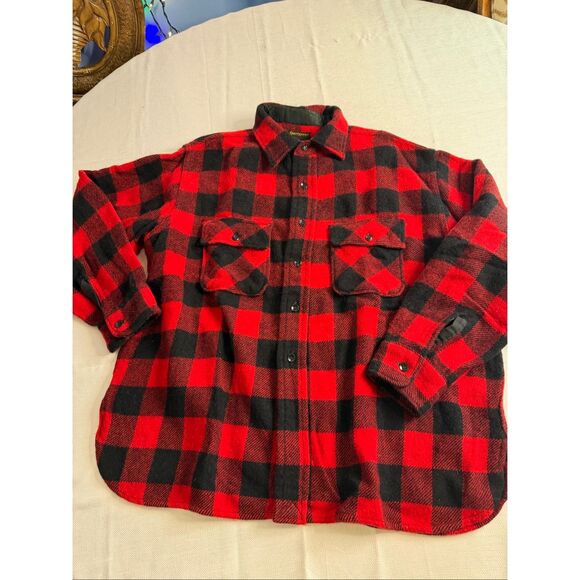 Sears Other - Sears Men’s Vintage Red Black Lumberjack Flannel Shirt Size XL See Measurements